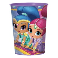 Bicchiere di plastica Shimmer and Shine da 473 ml - 1 unità