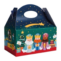 Scatola per dolci dei Re Magi da 20 x 16 x 11 cm - 12 pezzi