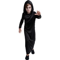 Costume da tunica nera con cappuccio per bambini