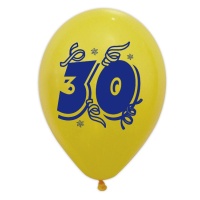 Palloncini 30esimo compleanno 25 cm - 8 unità