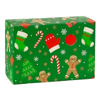 Scatola per dolcetti di biscotto di zenzero 18 x 13,5 x 7,5 cm - Decora