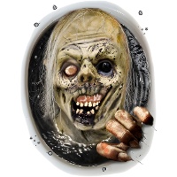 Decorazioni adesive per WC con zombie di 30 x 40 cm
