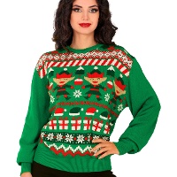 Maglione natalizio da elfo per donna