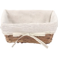 Cestino rettangolare rustico 22 x 15 x 9 cm