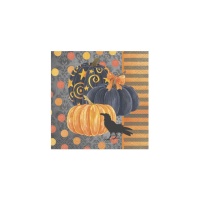 Tovaglioli Dolcetto o Scherzetto da 12,5 x 12,5 cm - 24 unità