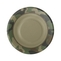 Piatti mimetica militare da 18 cm - 8 unità