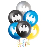 Palloncini in lattice Batman 30 cm - Qualatex - 8 unità