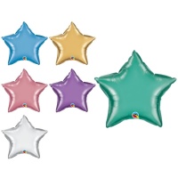 Palloncino stella cromato 50 cm - Qualatex - 1 unità