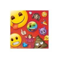 Tovaglioli Emoji arcobaleno da 16,5 x 16,5 cm - 16 unità