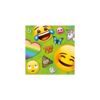 Tovaglioli Emoji arcobaleno da 12,5 x 12,5 cm - 16 unità