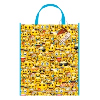 Borsa regalo Emoji divertenti da 32 x 27 cm - 1 unità