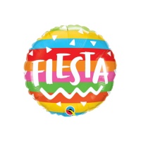 Palloncino multicolore rotondo Fiesta - 46 cm