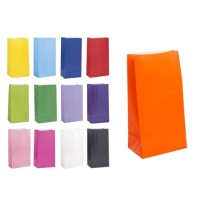 Sacchettini di carta colorata 13 x 25,5 x 8,5 cm - 12 unità