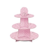 Alzata cupcake rosa - 29,8 x 33,8 cm