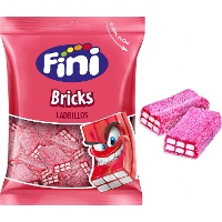 Mattoncini alla fragola con zucchero a velo - Fini bricks - 90 gr