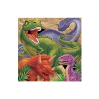 Tovaglioli Dinosauro T-Rex da 16,5 x 16,5 cm - 16 unità