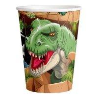 Bicchieri Dinosauro T-Rex da 250 ml - 8 unità