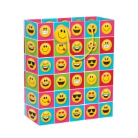 Borsa regalo Emoji da 30,5 x 25,5 x 12,5 cm - 1 unità