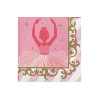 Tovaglioli Ballerina 16,5 x 16,5 cm - 16 unità