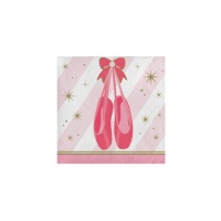 Tovaglioli Ballerina da 12,5 x 12,5 cm - 16 unità