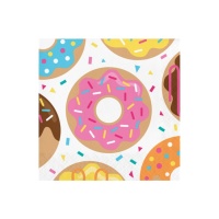 Tovaglioli Donuts da 16,5 x 16,5 cm - 16 unità
