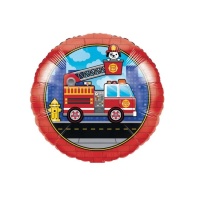 Palloncino rotondo Pompieri da 45 cm - Creative Converting