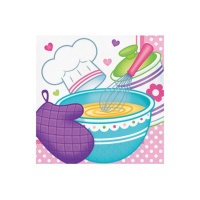 Tovaglioli Little Chef 16,5 x 16,5 cm - 16 pz.