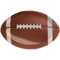 Vassoio sagoma palla da rugby 29 x 43,5 cm - 1 unità