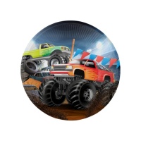 Piatti Monster Trucks 17 cm - 8 unità