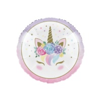 Palloncino rotondo Unicorno incantato da 46 cm - Creative Converting