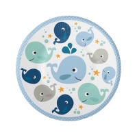 Piattini Little Whale 17 cm - 8 unità