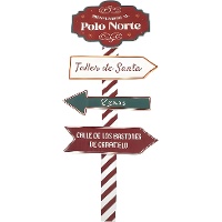 Cartello decorativo di Babbo Natale da 79 x 30 cm