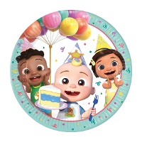 Piatti Cocomelon 23 cm - 8 pezzi