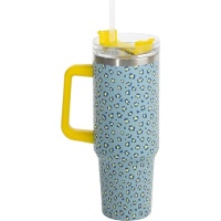 Tazza termica da 1,2 L con stampa animalier fluo