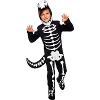 Costume da dinosauro scheletro per bambini