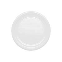 Piatti rotondi bianchi da 22 cm - Maxi products - 10 unità