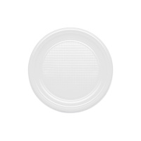 Piatti rotondi bianchi da 20,5 cm - Maxi products - 12 unità