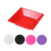 Piatti fondi in plastica colorati 17 cm - 6 unità