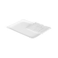 Vassoio con pizzo rettangolare bianco da 18 x 24 cm - Maxi Products - 3 unità