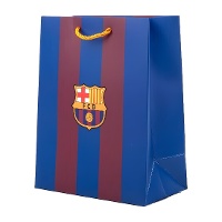 Borsa regalo 23 x 18 x 10 cm a righe blaugrana