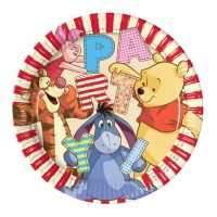 Piatti Winnie de Pooh 23 cm - 8 unità