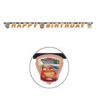 Festone Happy Birthday Cars - 2,00 m