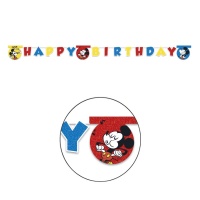 Festone Happy Birthday Topolino vintage - 2,00 m