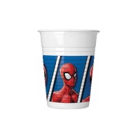 Bicchieri di plastica da 200 ml The Amazing Spiderman - 8 pezzi