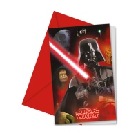 Inviti Star Wars Darth Vader - 6 unità