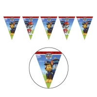 Festone bandierine Paw Patrol in azione - 2,30 m