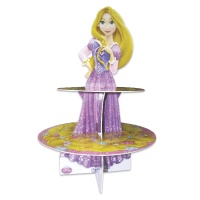 Alzata cupcake della principessa Disney Rapunzel