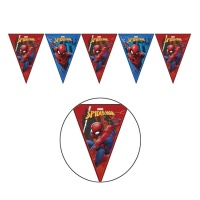 Festone bandierine Incredibile Spiderman - 2,3 m