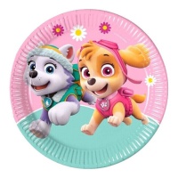 Piatti Skye e Everest Paw Patrol 23 cm - 8 unità