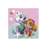 Tovaglioli Paw Patrol Skye e Everest 16,5 x 16,5 cm - 20 pz.